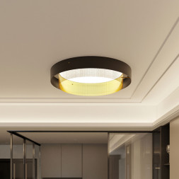 Потолочный светильник Eurosvet Imperio 90286/1 чёрный/золото Smart