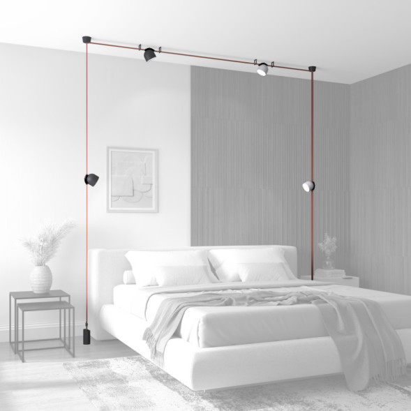 Светодиодный трековый светильник Denkirs BELTY SPOT DK5543-WH+BK