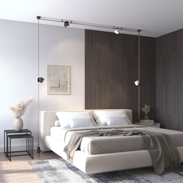 Светодиодный трековый светильник Denkirs BELTY SPOT DK5543-WH+BK