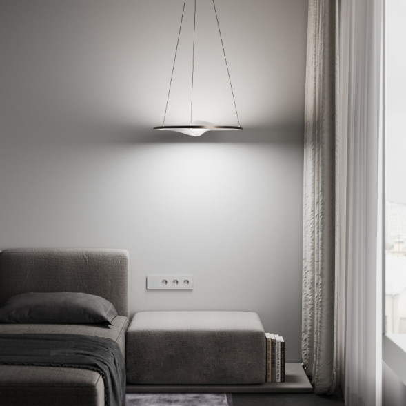 Подвесной светильник Eurosvet 40027/1 LED серый Occhio