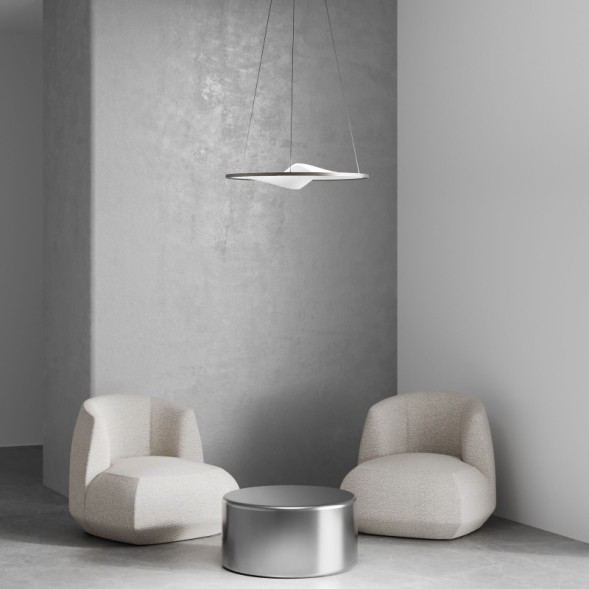 Подвесной светильник Eurosvet 40027/1 LED серый Occhio