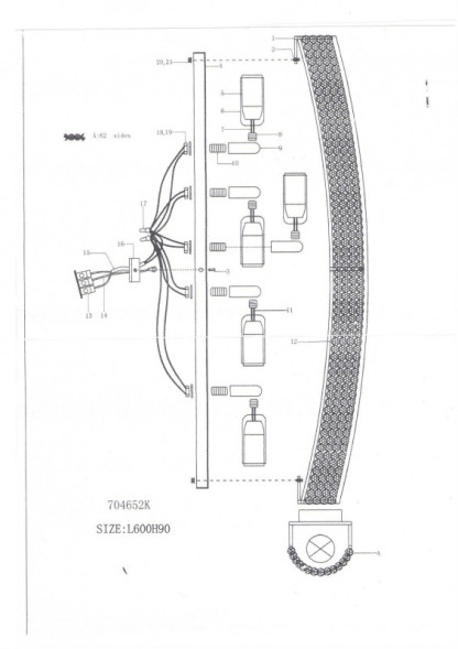 Бра Lightstar Monile 704652