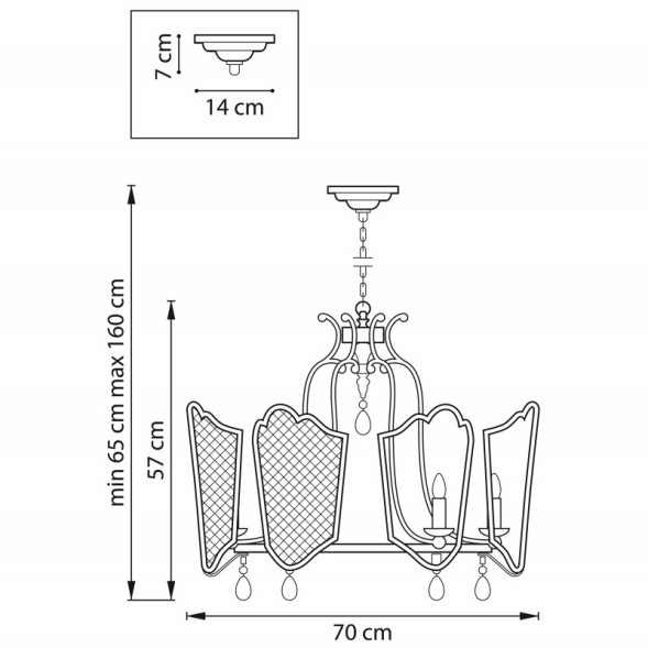 Подвесная люстра Lightstar CASTELLO 744077