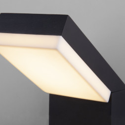 Уличный настенный светильник Elektrostandard 1541 TECHNO LED с датчиком движения Чёрный