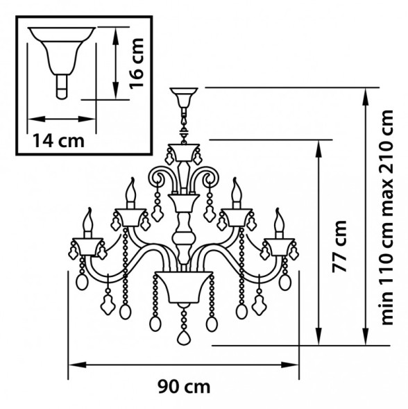Подвесная люстра Lightstar Tesoro 710152