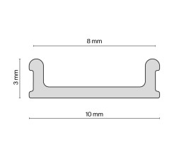 Заглушка для профиля ленты Maytoni Technical Заглушки и крепления для профиля ALM012-SC-B
