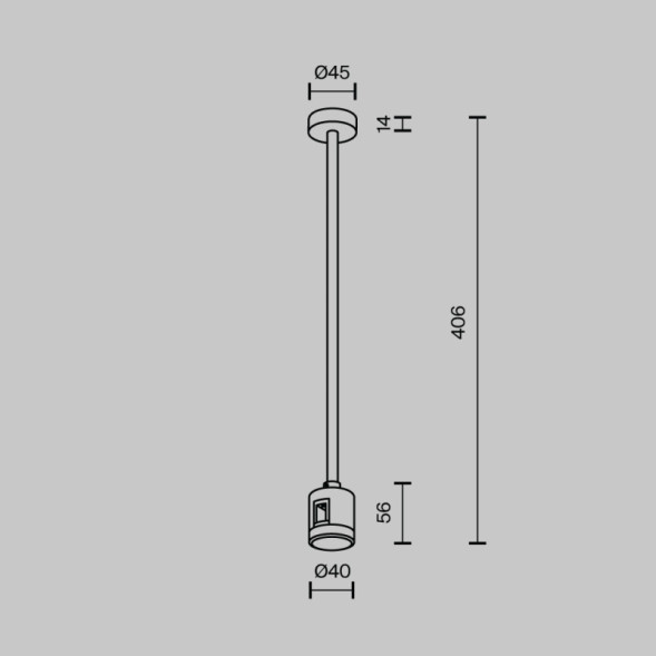 Стойка Maytoni Technical Magnetic trаck system Flarity латунь TRA158C-IPCL1-BS