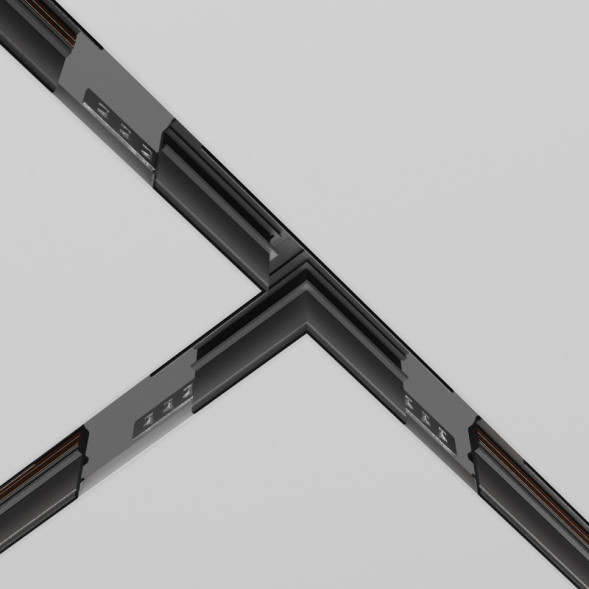 Коннектор для шинопровода Maytoni Technical Magnetic track system Exility встраиваемый ГКЛ 12.5 черный TRA034CT-42.12B