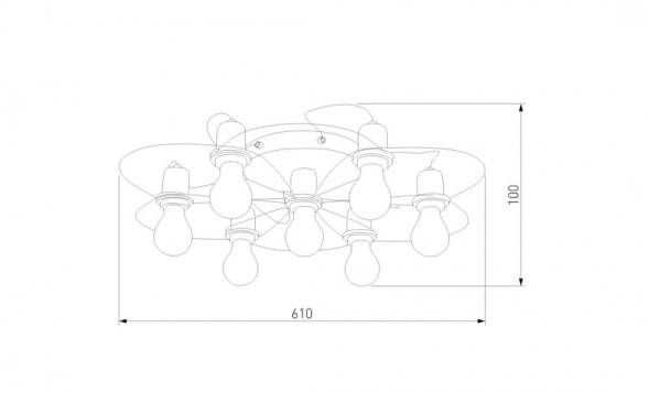 Потолочная люстра TK Lighting Fiore 1262 Fiore