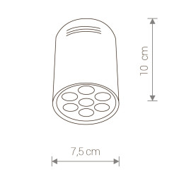 Накладной точечный светильник Nowodvorski SHOP LED 5945