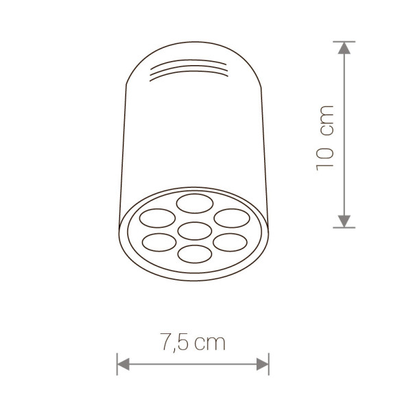 Накладной точечный светильник Nowodvorski SHOP LED 5945