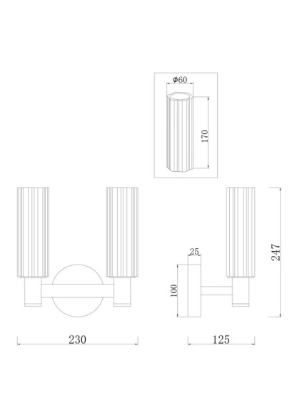 Бра Freya Ambra FR5167WL-02BS