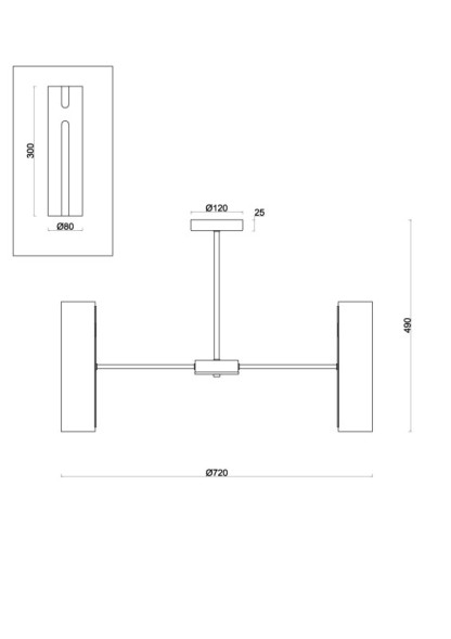 Люстра на штанге Freya Fiore FR5368CL-14BS