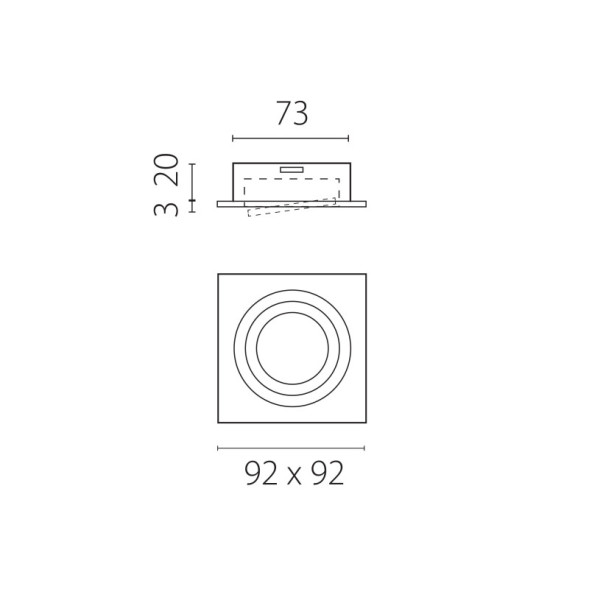 Точечный встраиваемый светильник 011615 Lightstar Singo Base