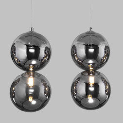 Подвесная люстра Eurosvet Selisa 50092/5 хром/дымчатый