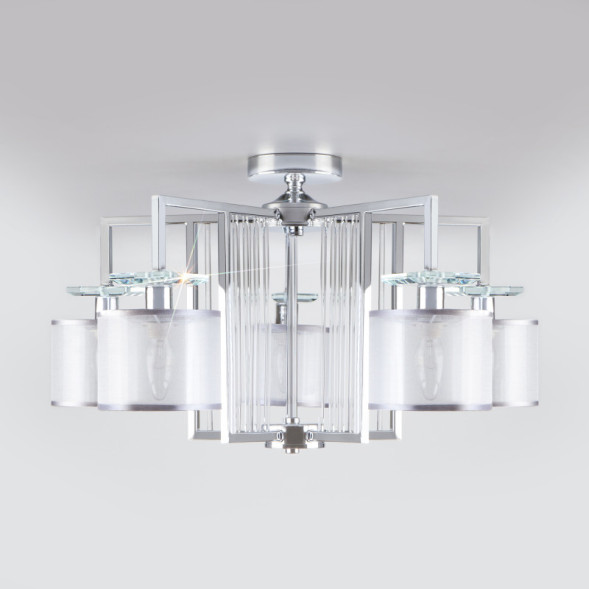 Люстра на штанге Eurosvet FARGO 60123/5 хром Smart (60108/5)