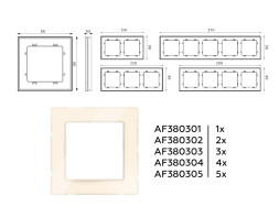 Рамка Ambrella Volt AF380304 ALFA Platos