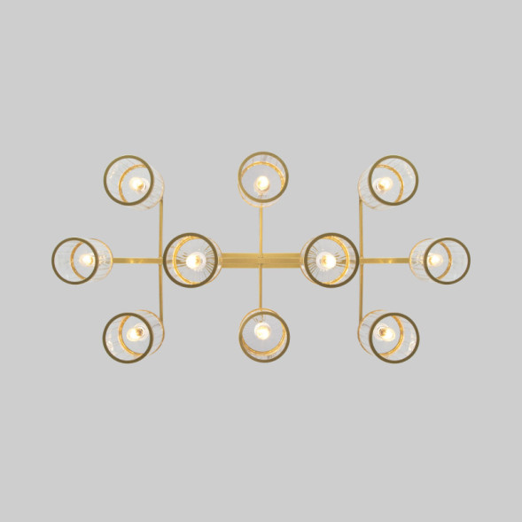 Люстра на штанге Eurosvet Inari 60144/10 золото