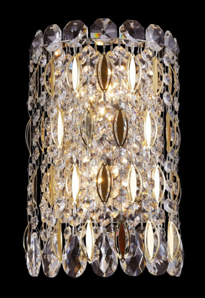 Бра Crystal Lux LIRICA LIRICA AP2 CHROME/GOLD-TRANSPARENT