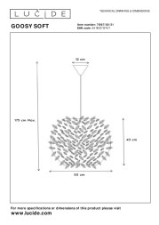 Подвесной светильник LUCIDE GOOSY SOFT 71367/50/31