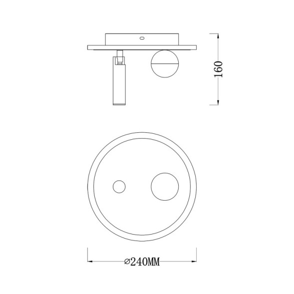 Потолочный светильник Escada 20022SMA/01LED SWH