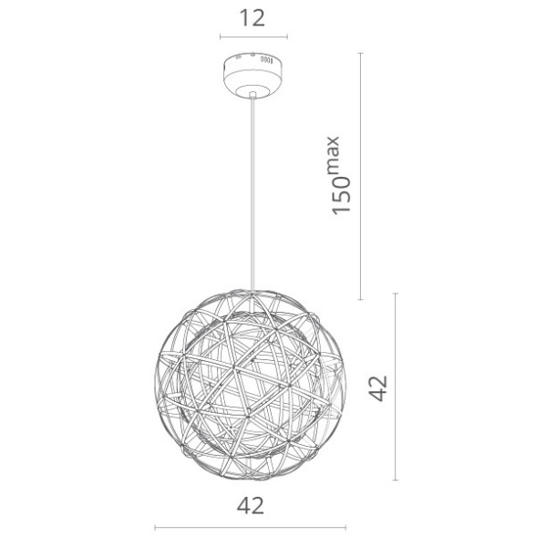 Подвесная люстра Divinare Galassia 1030/02 SP-42