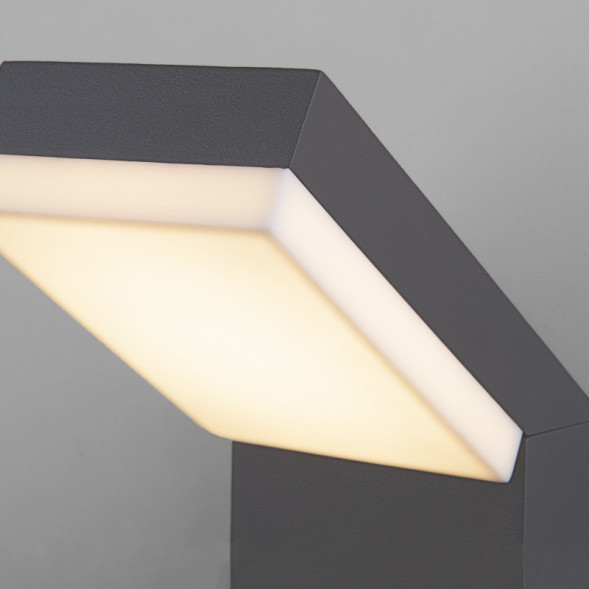 Уличный настенный светильник Elektrostandard 1541 TECHNO LED с датчиком движения Серый