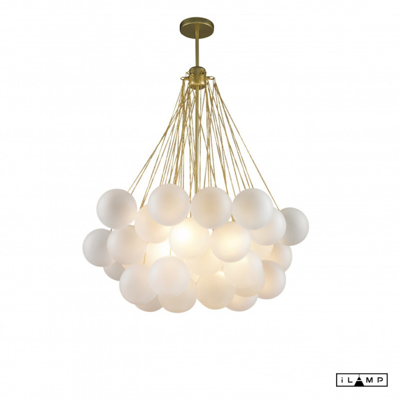 Люстра на штанге iLamp GLOBE 10099P/3-D800 GL-WH