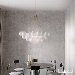 Люстра на штанге iLamp GLOBE 10099P/3-D800 GL-WH