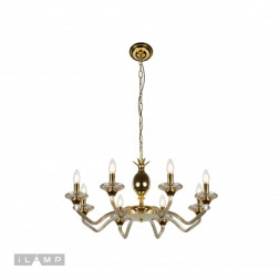 Подвесная люстра iLamp FLO YT2049-8 GD+COG