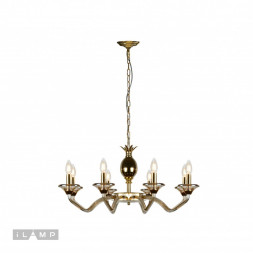 Подвесная люстра iLamp FLO YT2049-8 GD+COG
