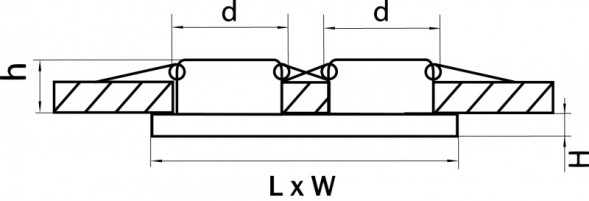Встраиваемый точечный светильник Lightstar Rifle 002544