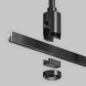 Накладной магнитный шинопровод Maytoni Technical Magnetic trаck system Flarity черный TRX154-111B