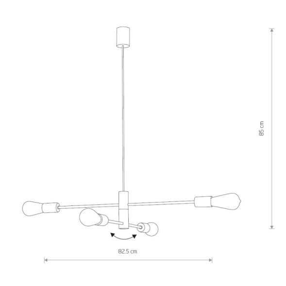 Подвесная люстра Nowodvorski ROTOR 7935
