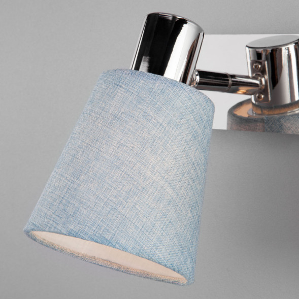 Бра Eurosvet Culver 20080/2 хром/голубой