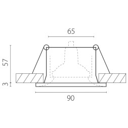 Точечный встраиваемый светильник 010066 Lightstar Levigo Base