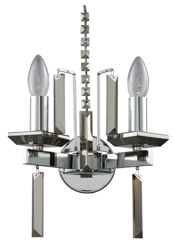 Бра Crystal Lux MARRON MARRON AP2 CHROME