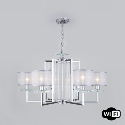 Подвесная люстра Eurosvet FARGO 60123/6 хром Smart (60108/6)