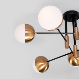 Люстра на штанге Eurosvet NUVOLA 70129/6 латунь
