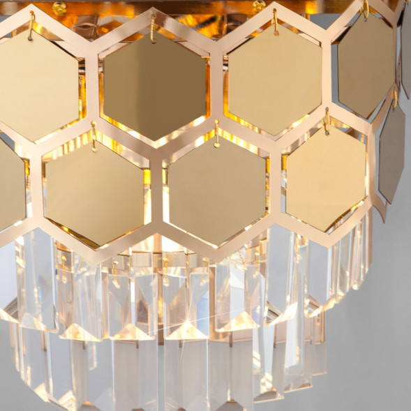 Бра Eurosvet Ariana 10124/2 золото/прозрачный хрусталь Strotskis (1011