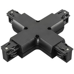 Коннектор для шинопровода Lightstar Track 3 black 504147