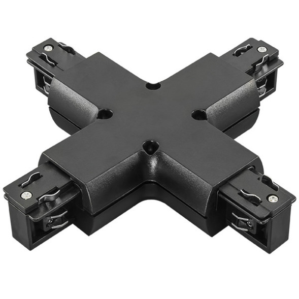 Коннектор для шинопровода Lightstar Track 3 black 504147