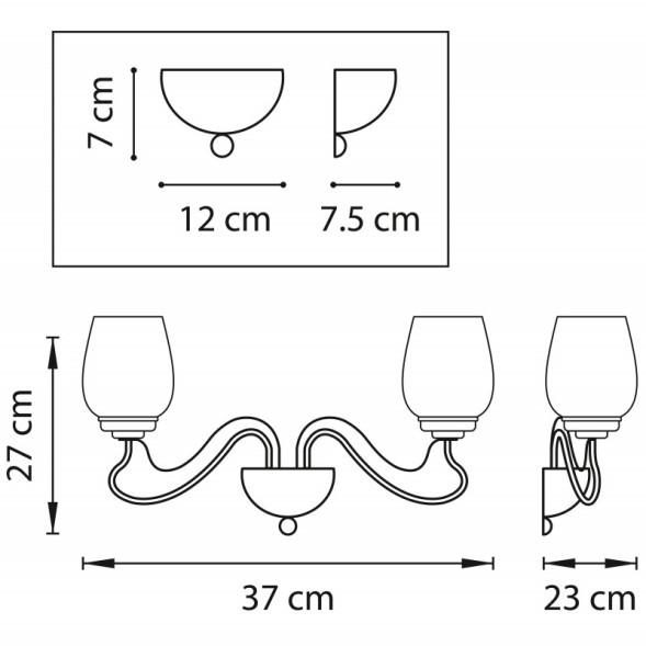 Бра Lightstar BOLLA 734627