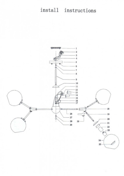 Люстра на штанге Lightstar Beta 785087