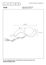 Настольная лампа LUCIDE YONI 45570/01/30