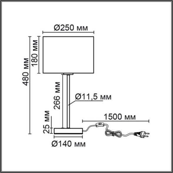 Настольная лампа LUMION 8251/1T NIKKI