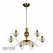 Подвесная люстра iLamp FLO YT2049-8 GD+Cear