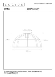 Потолочный светильник LUCIDE DIKRA 76164/50/30
