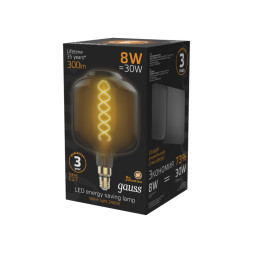 Светодиодная лампа Gauss 164802008 8W 220V 300lm E27 белый (теплый)