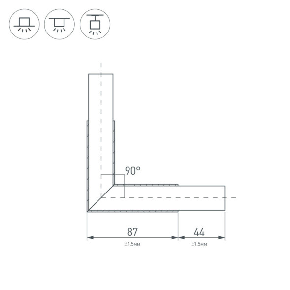 Соединитель профиля свд ленты Arlight PLS-LOCK 026133